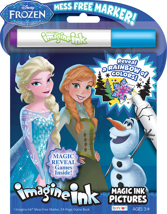 Frozen 24-Page Imagine Ink Magic Pictures Activity Book