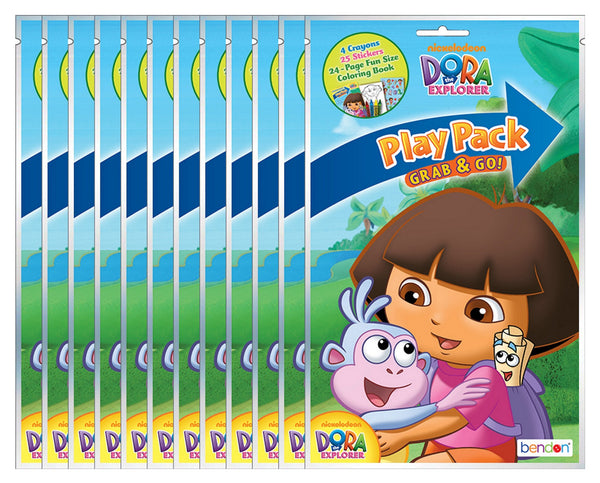 Dora the Explorer Grab & Go Play Packs (Pack of 12)