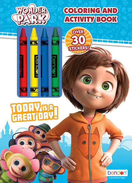 Wonder Park 48-Page Coloring and Activity Book with Stickers and Crayons