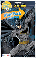 Bundle of 12 Bat-Man Grab & Go Play Packs and 12 KaleidoQuest 'Everyday Heroes' Heroes-Themed Colorable Bookmarks