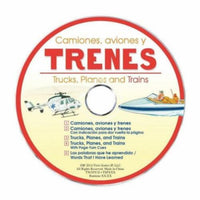 Trucks, Planes And Trains / Camiones, Aviones y Trenes - Spanish-English Beginner Reader [Staple-bound Paperback with Audio CD, Creative Teaching Materials™, ©2015]